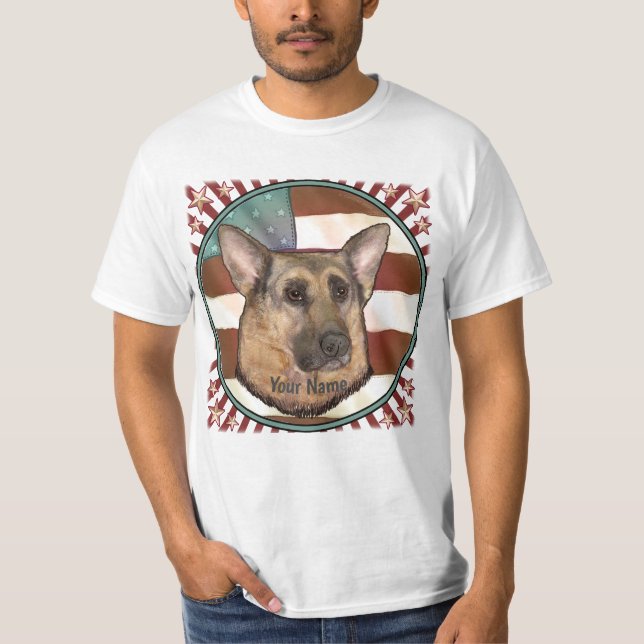 Belgiska Malinois T Shirt (Framsida)