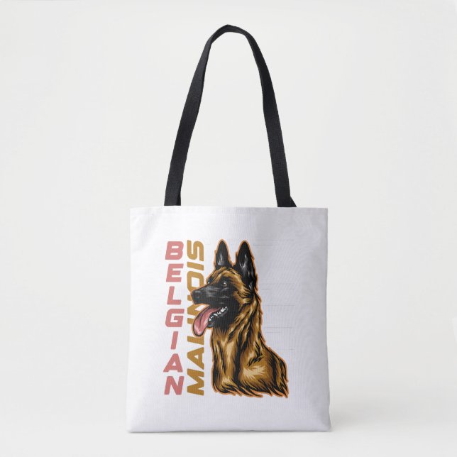 Belgiska Malinois Tygkasse (Framsida)
