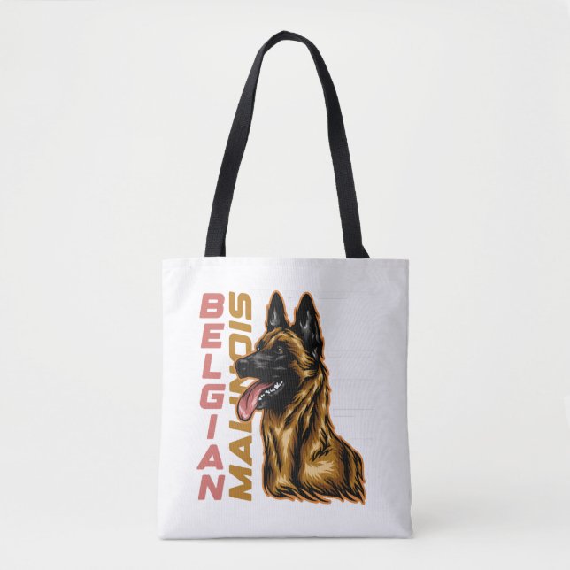 Belgiska Malinois Tygkasse (Framsida)