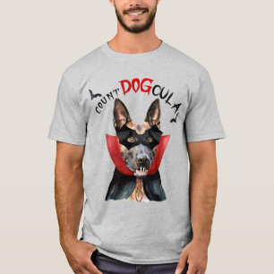 Belgiska Malinois Vampire Hund Funny Halloween T Shirt