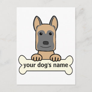 Belgiska Malinois Vykort