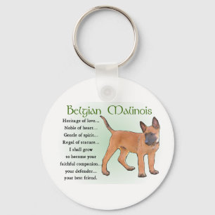 Belgiska Malinoisgåvor Nyckelring