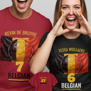 Belgiska nationella fotbollslagets arv fotboll t shirt