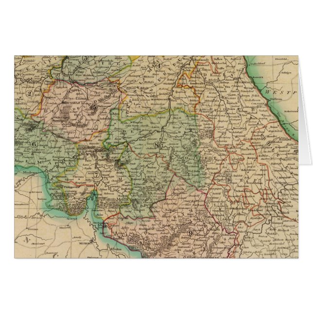 Belgiska provinser hälsningskort (Framsidan Horizontal)