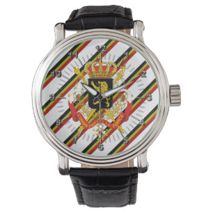 Belgiska rand flagga armbandsur