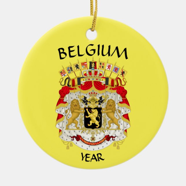 Belgiska Resa julprydnad Julgransprydnad Keramik (Framsidan)