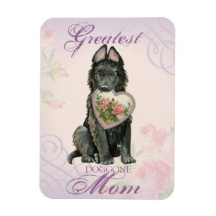 Belgiska Sheepdog Heart Mamma Magnet