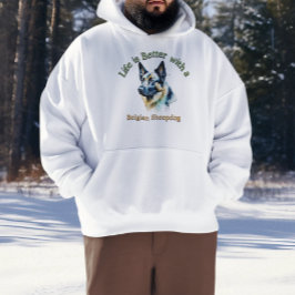 Belgiska Sheepdog hund pappa hund mamma anpassning Hoodie
