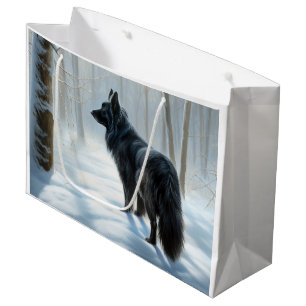 Belgiska Sheepdog Låt det snöa jul