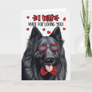 Belgiska Sheepdog Made for Loving You Valentine Helgkort