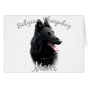Belgiska Sheepdog Mamma 2 Hälsningskort