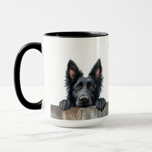 Belgiska Sheepdog Mugg (Vänster)