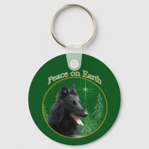 Belgiska Sheepdog Peace Nyckelring