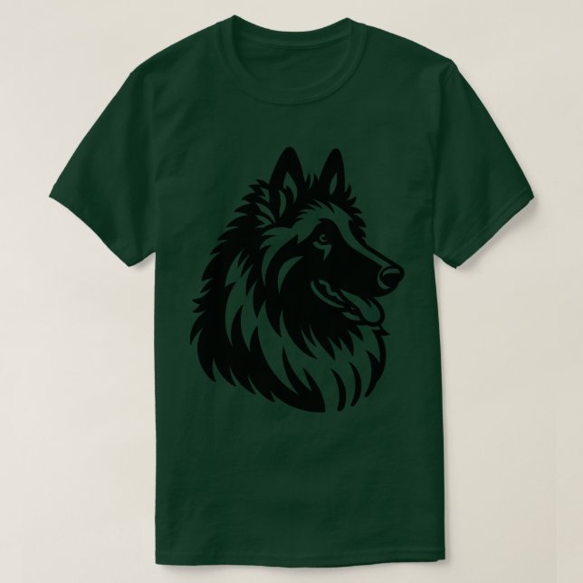 Belgiska Sheepdog T Shirt (Design framsida)