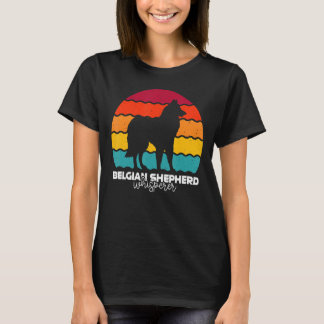 Belgiska Sheepdog Whisperer Retro T Shirt