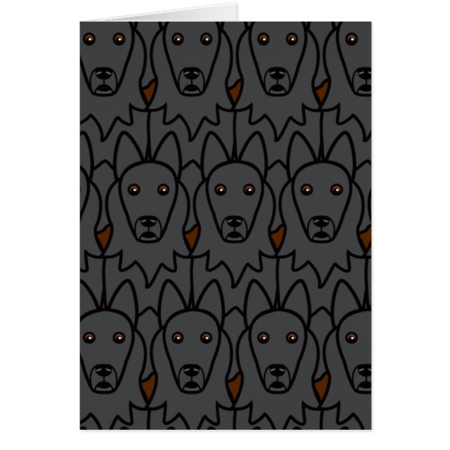 Belgiska Sheepdogs Hälsningskort (Framsidan)