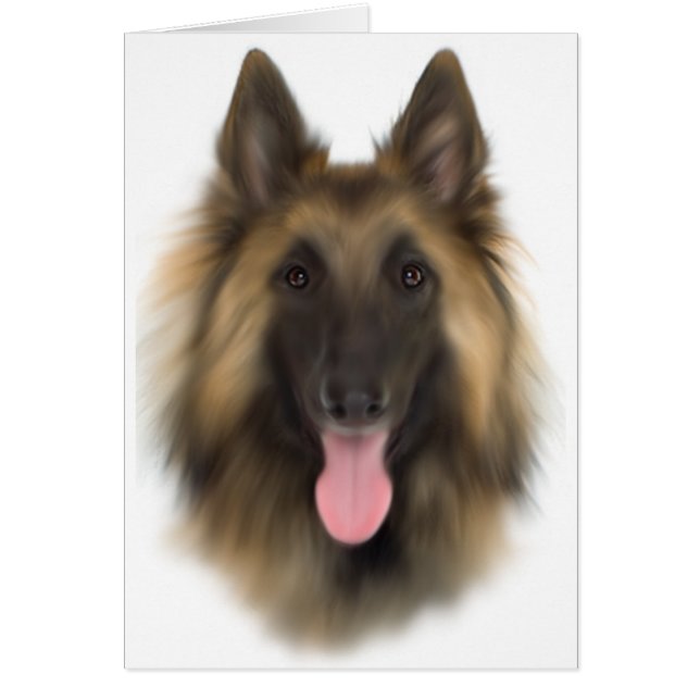 Belgiska Sheperd Tervueren Hälsningskort (Framsidan)