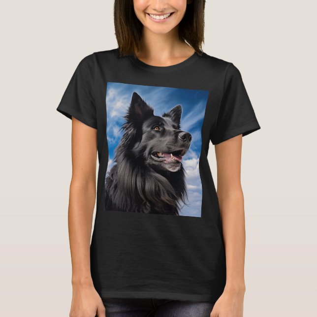 Belgiska shepherd Groenendael T Shirt (Framsida)