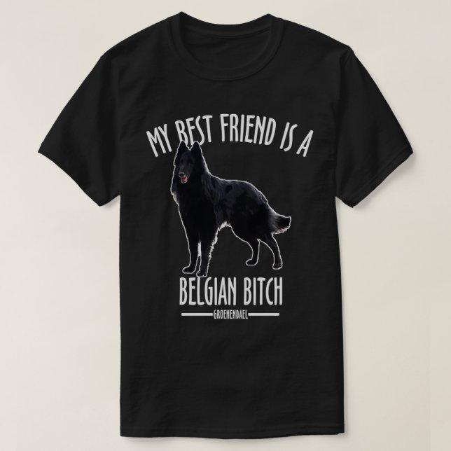 Belgiska shepherd Groenendael T Shirt (Design framsida)
