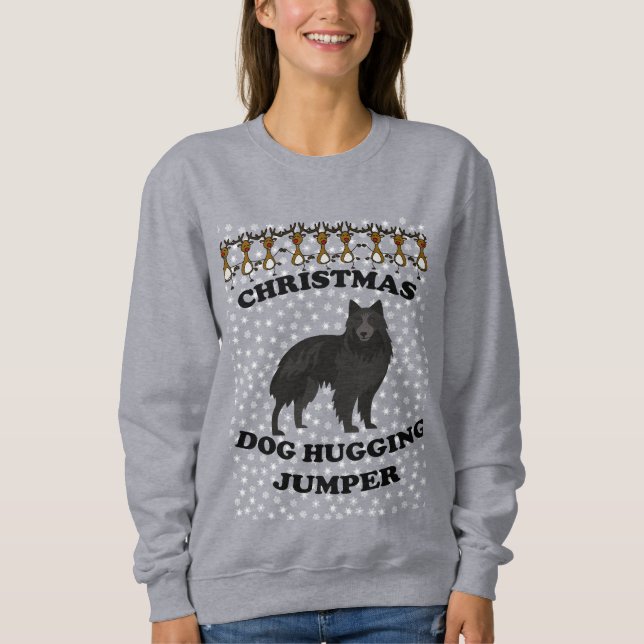 Belgiska shepherd Hund Hugger T Shirt (Framsida)