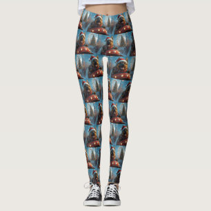 Belgiska shepherd Hund Roller Underlägg jul Leggings
