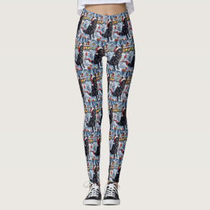 Belgiska shepherd Hund Winter Wonderland jul Leggings