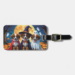 Belgiska Shepherd Hundar Pumpkin Halloween Funny Bagagebricka