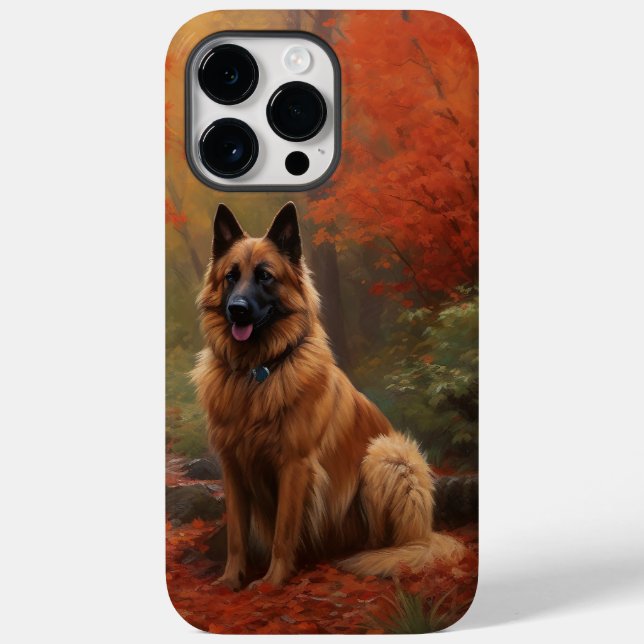 Belgiska shepherd i Höst löv Fall Inspire (Baksida)