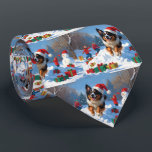 Belgiska shepherd jul Festive Snö Scene Slips<br><div class="desc">En helgdag med hjärtslitande hund i snö,  som bär en julhatt och omges av färgfulla presentlådor. I bakgrunden bygger barn snögubbe bredvid ett Julgran som är täckt av snö och skapar en glatt vinter under. Perfekt för att sprida helgdag och fånga julens magi.</div>