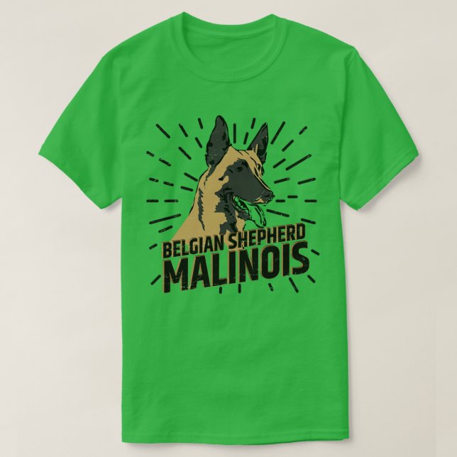 Belgiska shepherd Malinois (8) T Shirt (Design framsida)