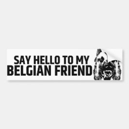 Belgiska shepherd - Malinois Bumper Sticker Bildekal