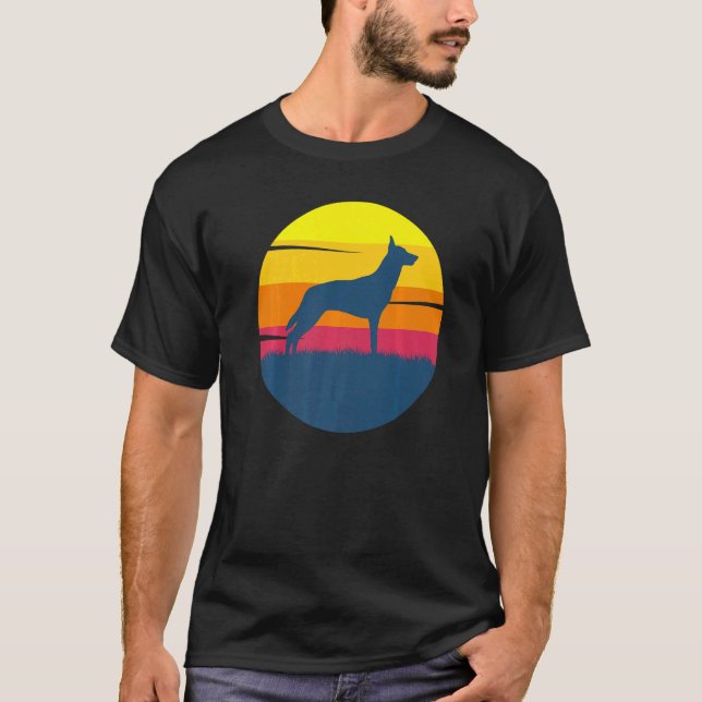 Belgiska shepherd Malinois Retro 25 T Shirt (Framsida)