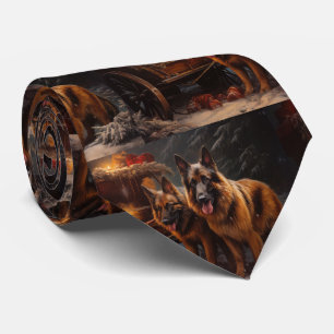 Belgiska shepherd Snowy Sleigh-juldekan Slips