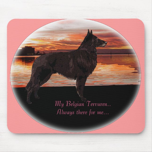 Belgiska terv Mousepad Musmatta (Framsidan)