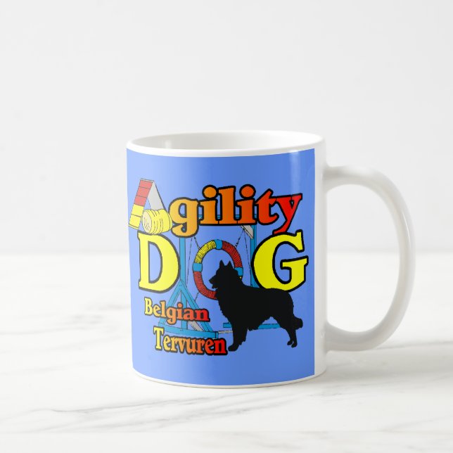 Belgiska Tervuren Agilitet Shirts-gåvor Kaffemugg (Höger)