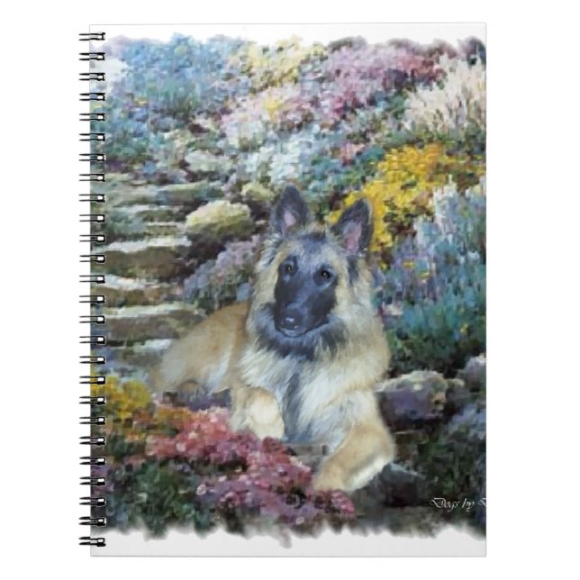 Belgiska Tervuren Art Anteckningsbok Med Spiral (Framsidan)