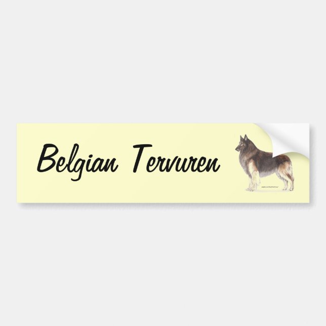 Belgiska tervuren bildekal (Framsidan)