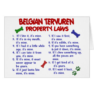 BELGISKA TERVUREN-egendomlagar 2 Hälsningskort