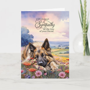 Belgiska Tervuren Fält av Wildblommor Pet Sympathy Kort