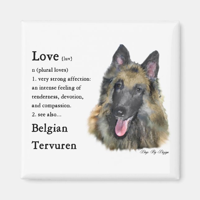 Belgiska Tervuren Gifts Magnet (Framsidan)