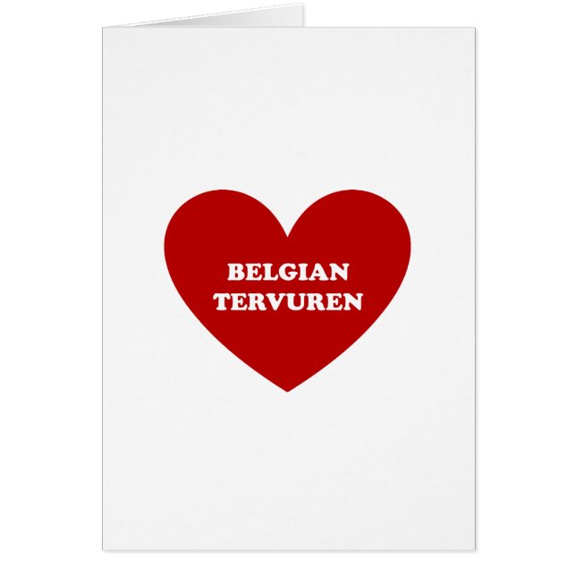 Belgiska Tervuren Hälsningskort (Framsidan)