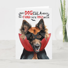 Belgiska Tervuren Hund Funny Count DOGcula Hallowe Helgkort