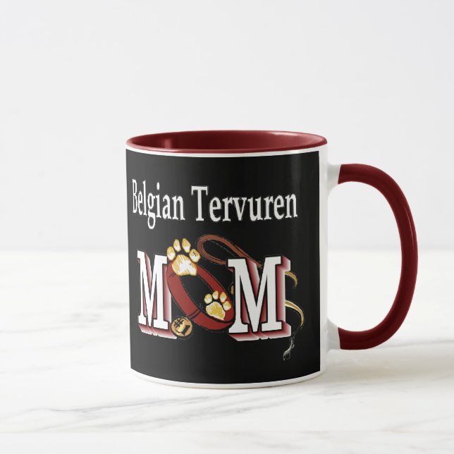 Belgiska Tervuren Hund MAMMA Mugg (Höger)