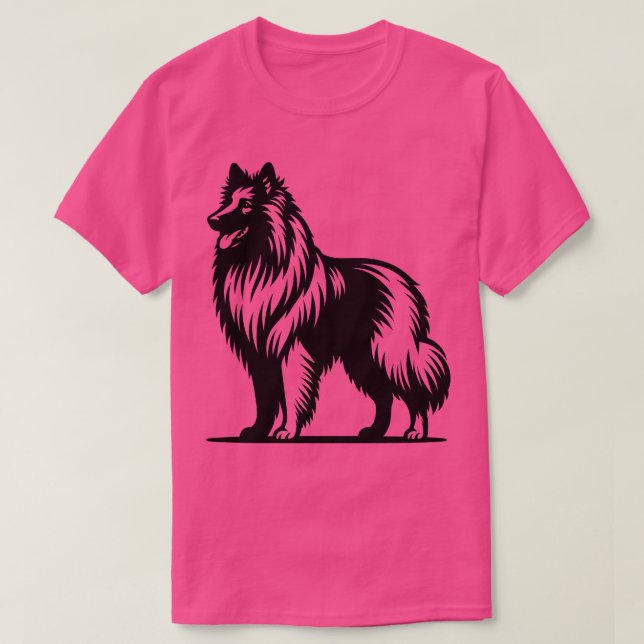 Belgiska Tervuren Hund T Shirt (Design framsida)