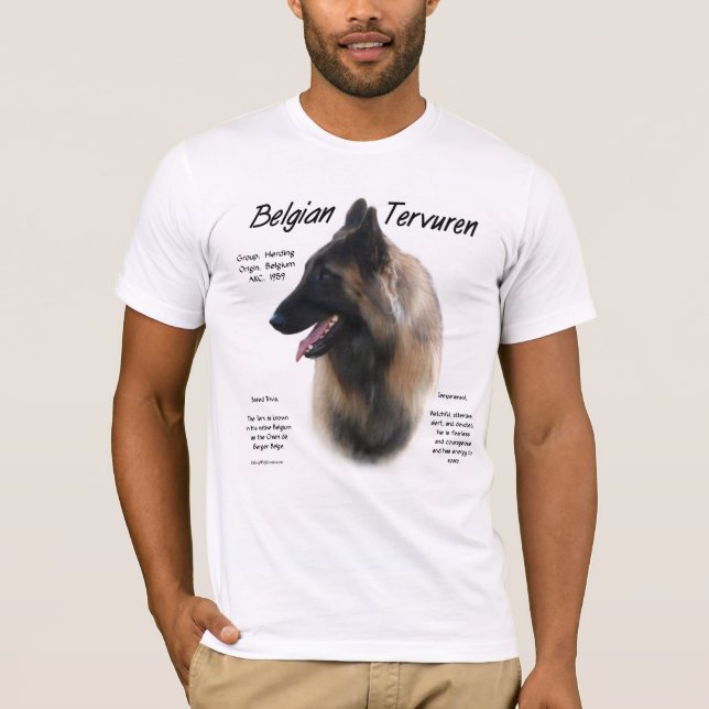 Belgiska Tervuren Möte rasen T-shirt (Framsida)