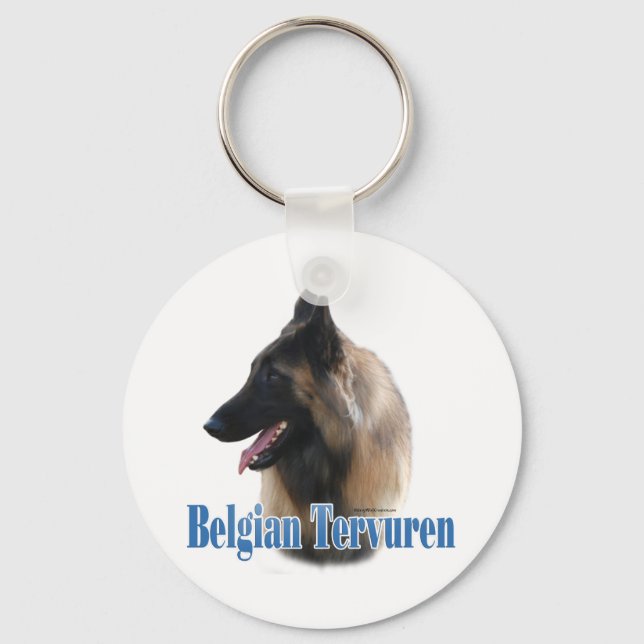 Belgiska Tervuren Namn Nyckelring (Framsida)