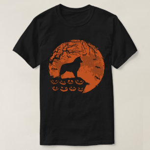 Belgiska Tervuren och Måne Halloween Hund älskare  T Shirt