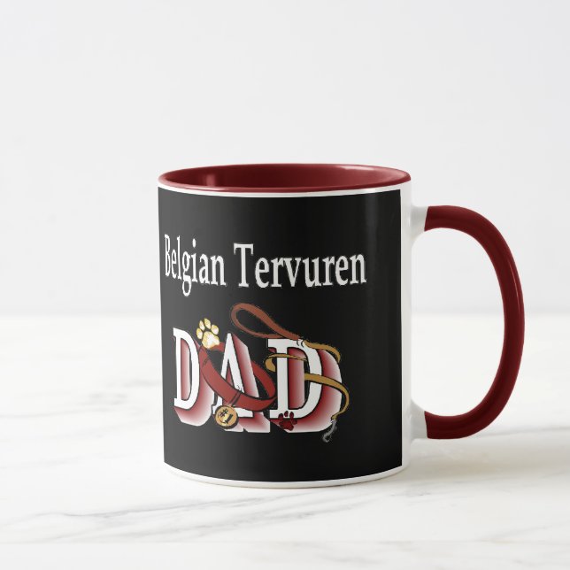 Belgiska Tervuren Pappa-gåvor Mugg (Höger)