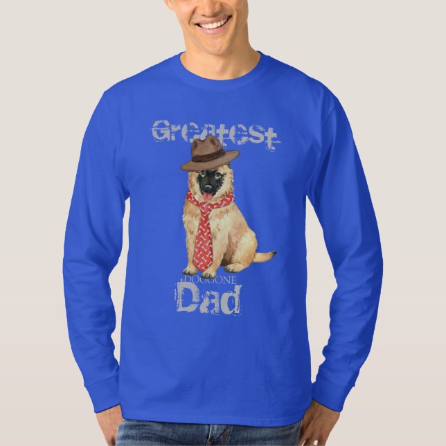 Belgiska Tervuren Pappa Tee Shirt (Framsida)