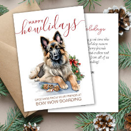 Belgiska Tervuren Pet Boarding jul Corporate Julkort